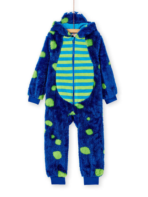 Grenouillère Garçon en Coton avec Capuche Motif Original Camouflage Bleu Nerf Pyjama Combinaison Enfant Idée Cadeau 4-14 Ans